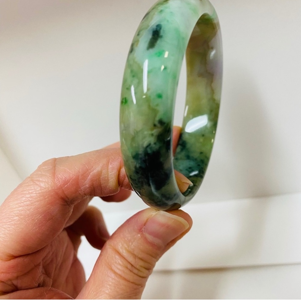 Grade A:Old Jade Bangle /56.22mm